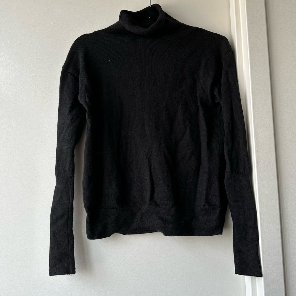 Wilfred Black Turtleneck Sweater